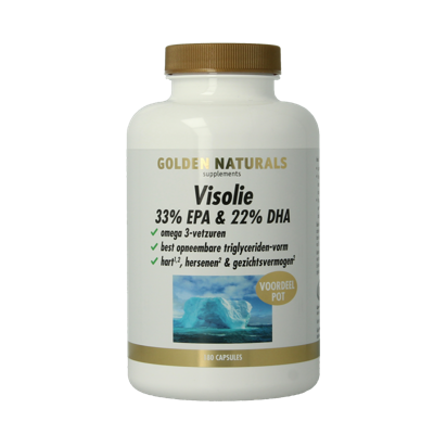 Golden Naturals Visolie 33% EPA 22% DHA 180 Softgels
