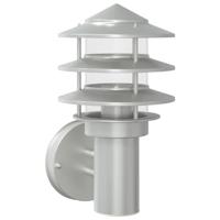 Buitenwandlamp roestvrij staal zilverkleurig - thumbnail