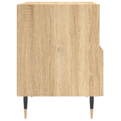 Nachtkastjes 2 st 40x35x47,5 cm bewerkt hout sonoma eikenkleur
