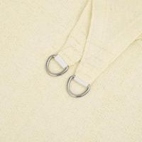 Zonnezeil 160 g/m 2,5x4 m HDPE crmekleurig - thumbnail