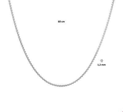 TFT Zilveren Ketting Venetiaans Bol 1,2 mm x 60 cm