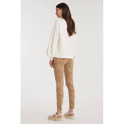 Mos Mosh slim fit broek Sumner Leo met all over print bruin Mos Mosh slim fit broek Sumner Leo met all over print bruin