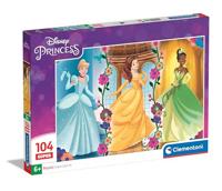 Clementoni legpuzzel super color disney prinses, 104st. - thumbnail