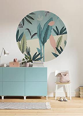 Noordwand Komar Dots Behangcirkel Pale Leaves - D1-091