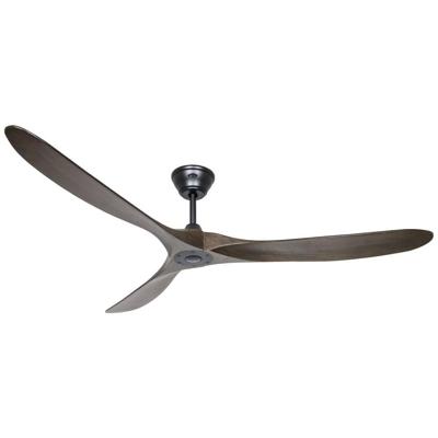 CasaFan ECO GENUINO 180 MS-NB Plafondventilator 30 W (Ø x h) 1800 mm x 290 mm Zwart (mat) Met afstandsbediening, Met wintermodus