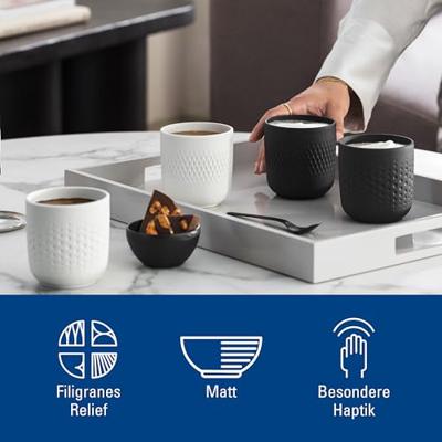 Villeroy & Boch Manufacture Collier Blanc Beker set 2 stuks Villeroy & Boch Manufacture Collier Blanc Beker set 2 stuks