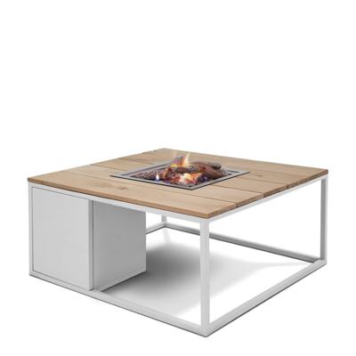 Cosi: Cosiloft 100 Vuurtafel Teak tafelblad - wit - thumbnail