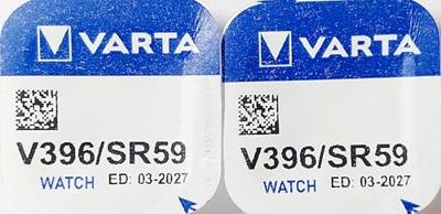 VARTA 2 stuks zilveroxidebatterijen voor horloges V396 (SR59) SR726SW