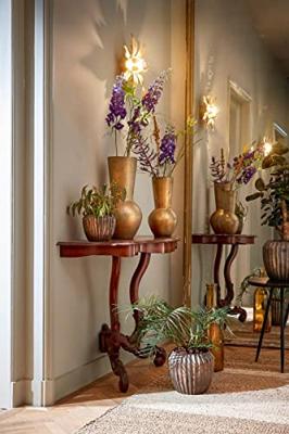 Mica Decorations Noma Bloempot - 24x24x21 cm - Keramiek - Brons