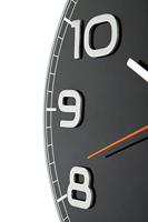 NeXtime NE-8817ZW Wandklok Dia. 30 X 3.5 Cm, Glas, Zwart, &apos;Classy Round&apos; - thumbnail