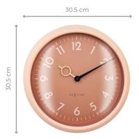 Wandklok 30,5 cm - geruisloos - ABS - NeXtime 'Golden Hour Wall' - thumbnail