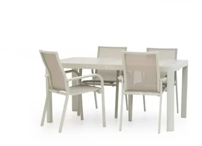 Trestino diningset gironde 161 dining latte