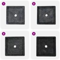 Gootsteen 40x40x10 cm marmer zwart - thumbnail