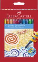 Faber Castell FC-120003 Waskrijt Faber-Castell Draaibaar 12 Stuks - thumbnail