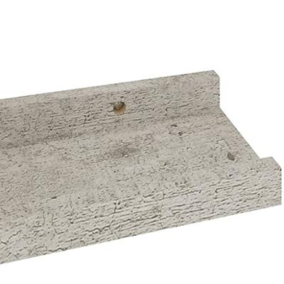 Wandschappen 2 st 40x9x3 cm betongrijs Wandschappen 2 st 40x9x3 cm betongrijs