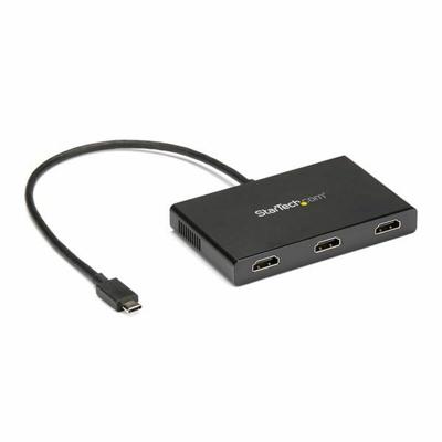 StarTech.com USB C naar HDMI multi-monitor adapter - 3-poort MST hub - monitor splitter - USB 3.1 Type C (MSTCDP123HD)