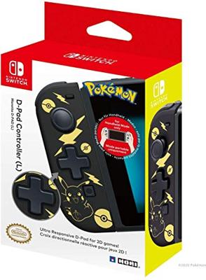Hori D-Pad Controller Pikachu Black & Gold