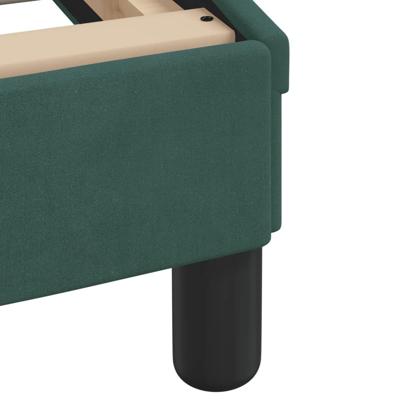 Bed met matras fluweel donkergroen 120x200 cm - thumbnail