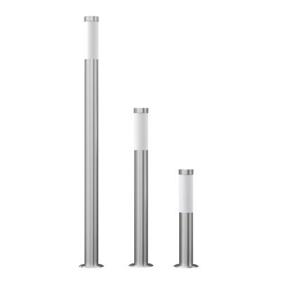 VidaXL 3-delige tuinlampenset waterdicht roestvrij staal