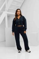 Malelions Cropped Zip Trainingspak Dames Donkerblauw - Maat L - Kleur: Donkerblauw | Soccerfanshop - thumbnail