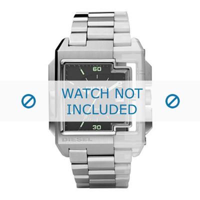 Diesel horlogeband DZ1418 Silicoon Zilver
