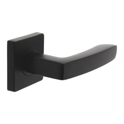 Intersteel Deurkruk Minos op vierkant rozet - mat zwart