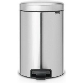 Brabantia Pedaalemmer NewIcon 12 liter Zilver Brabantia Pedaalemmer NewIcon 12 liter Zilver