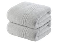 SANSIBAR 2 handdoeken 50 x 100 cm (Lichtgrijs) - thumbnail