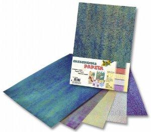 Regenboogpap folia 23x33cm iriserend 75gr 10v ass