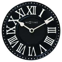 NeXtime klok 5187zw london table, ø16 cm, wall, black/ white - thumbnail