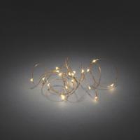Konstsmide 1461-860 Micro-lichtketting Binnen werkt op batterijen Aantal lampen 40 LED Barnsteen Verlichte lengte: 3.90 m - thumbnail