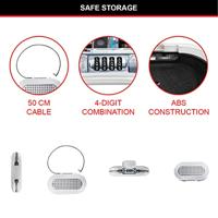 Masterlock Mobiele kluis, 4 cijfers 102x45mm wit - 5900EURDWHT 5900EURDWHT - thumbnail