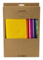 Creativ Company Hobbyvilt, a4, vel 210x297 mm, dikte 2 mm, kleurrijk, 10 stuk/ 1 doos - thumbnail