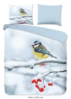 Good Morning Dekbedovertrek "pimpelmees in de sneeuw" - Multi - (200x200/220 cm) - Katoen - thumbnail