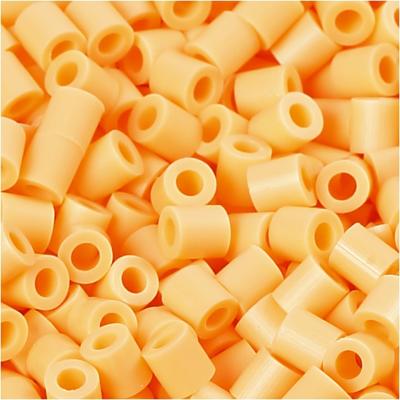 NABBI Foto kralen, afm 5x5 mm, gatgrootte 2,5 mm, medium, lichtoranje (26), 6000 stuk/ 1 doos