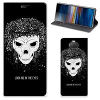 Mobiel BookCase Sony Xperia 10 Skull Hair - thumbnail