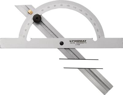 Promat/Tecwerk Hoekmeter | gradenboog-d. 250 mm | raillengte 500 mm - 4000858713