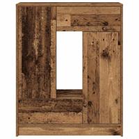 Dressoir met lades en deuren 73x31x90 cm oud hout - thumbnail