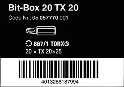 BITBOX 20H TX20X25 05057770001