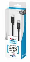 Trust Urban 21595 USB 2.0-C naar C-USB-kabel, 1 m zwart - thumbnail