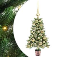 VidaXL Kerstboom met 150 led met standaard groen 65 cm pe - thumbnail
