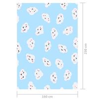 Vloerkleed bedrukt 160x230 cm stof meerkleurig - thumbnail