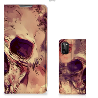 Mobiel BookCase Samsung Galaxy A41 Skullhead - thumbnail