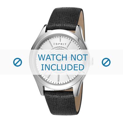 Esprit horlogeband ES107792-001 Leder Zwart Esprit horlogeband ES107792-001 Leder Zwart