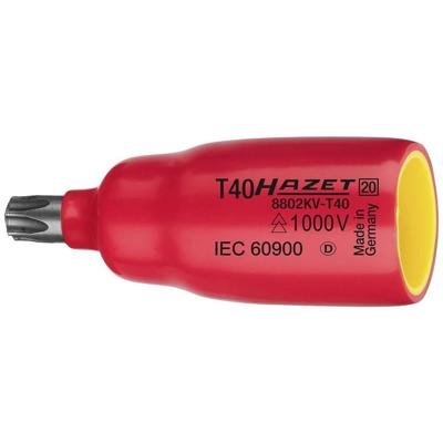 HAZET Dopsleutelbit · geïsoleerd 8802KV-T45 · 3/8 inch (10 mm) vierkant hol · Binnen-TORX®-profiel · SW T45
