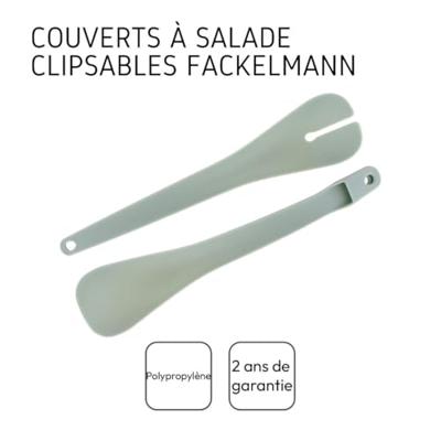 Set van 2 saladekommen en saladebestek - FACKELMANN - 20,5 en 25 cm