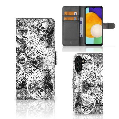 Telefoonhoesje met Naam Samsung Galaxy A04s | Samsung Galaxy A13 5G Skulls Angel Telefoonhoesje met Naam Samsung Galaxy A04s | Samsung Galaxy A13 5G Skulls Angel