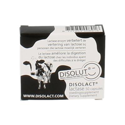 DISOLACT lactase (3000 FCC) één blikje met 50 capsules