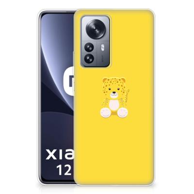 Xiaomi 12 Pro Telefoonhoesje met Naam Baby Leopard Xiaomi 12 Pro Telefoonhoesje met Naam Baby Leopard