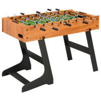 VidaXL Voetbaltafel inklapbaar 121x61x80 cm lichtbruin - thumbnail